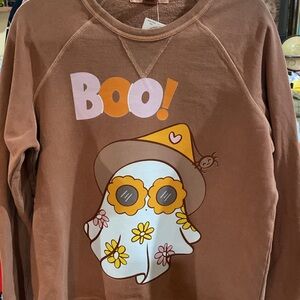 Small French terry Halloween crew neck